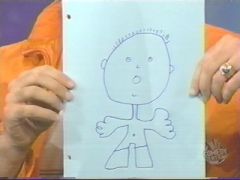 Will Ferrel's drawing of the first time he saw his baby.