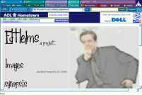 Another nice one...this was when I had to start using AOL hometown, and I had to have a dumb banner on the page. 